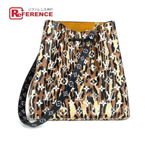 Louis Vuitton Jungle NeoNoe Drawstring Shoulder Bag Canvas Brown - Picture 1 of 9